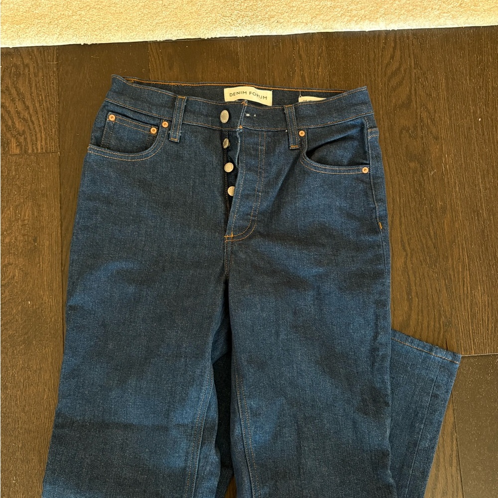 Denim Forum High Rise Dark Blue Jeans